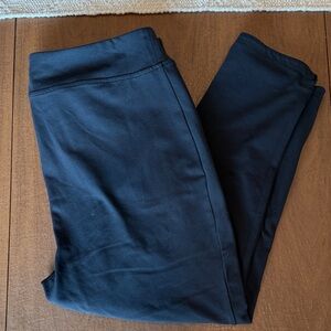 NWOT T by TALBOTS Black Crop Leggings SZ XL
